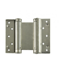 D&E LIOBEX 5 inch / 125mm - Silver Double Action Spring Hinge (Pair)