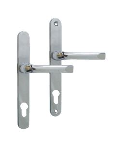 Chrome Plated Lever/Lever UPVC Furniture with 240mm Backplate | L18398