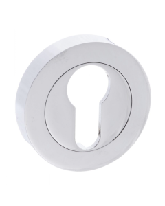 Status Polished Chrome Round Euro Escutcheon | S2ESCERPC