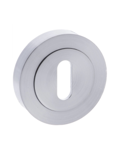 Status Satin Chrome Round Key Escutcheon | S2ESCKRSC