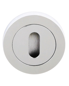 Status Polished Chrome Round Key Escutcheon | S2ESCKRPC