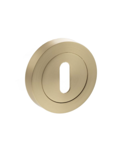 Status Satin Brass Round Key Escutcheon | S2ESCKRSB