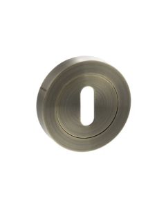 Status Antique Brass Round Key Escutcheon | S2ESCKRAB