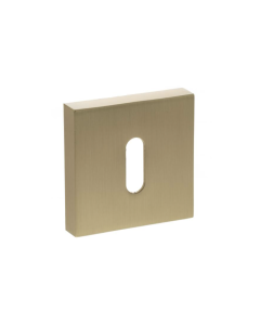 Status Satin Brass Square Key Escutcheon | S4ESCKSSB