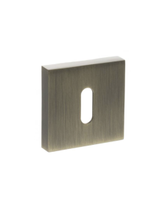 Status Antique Brass Square Key Escutcheon | S4ESCKSAB