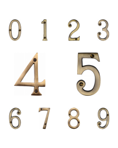 Heritage Brass Antique Brass 76mm Screw Fixing Numerals | C1560AT