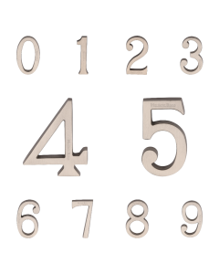 Heritage Brass Satin Nickel 76mm Pin Fixing Numerals | C1564SN