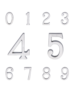 Heritage Brass Satin Chrome 76mm Pin Fixing Numerals | C1564SC