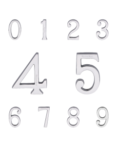 Heritage Brass Polished Chrome 76mm Pin Fixing Numerals | C1564PC