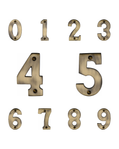 Heritage Brass Antique Brass 76mm Screw Fixing Numerals | C1566AT