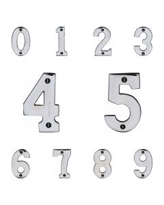 Heritage Brass Polished Chrome 76mm Screw Fixing Numerals | C1566PC