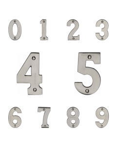 Heritage Brass Satin Nickel 76mm Screw Fixing Numerals | C1566SN