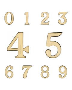 Heritage Brass Polished Brass 51mm Self Adhesive Numerals | C1568PB