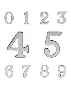 Heritage Brass Polished Chrome 51mm Self Adhesive Numerals | C1568PC