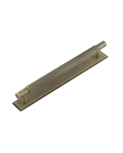Hoxton Antique Brass Taplow 224mm Knurled Handle on Stepped Backplate | HOX2060-6060AB