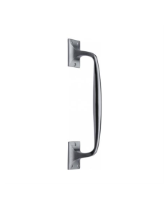 Heritage Brass Satin Chrome Door Pull Handle Offset 310mm