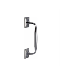 Heritage Brass Polished Chrome Door Pull Handle Offset 253mm