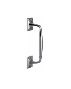 Heritage Brass Polished Chrome Door Pull Handle Offset 202mm