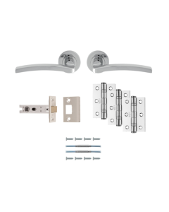 Polished Chrome Tavira Latch Pack - Ultimate Door Pack