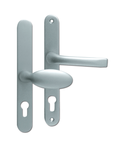 MILA Prolinea Chrome Sprung Lever/Moveable Pad Multipoint Door Handle on Backplate | L18445
