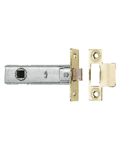 64mm Polished Brass Economy Tubular Mortice Latch | TL1