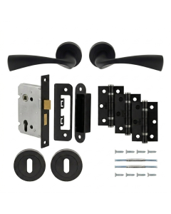 Matt Black Sintra Lock Pack - Ultimate Door Pack
