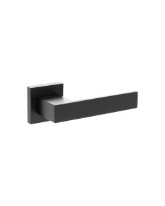 Set Matt Black Panetti Square Lever Door Handle | SP217MB