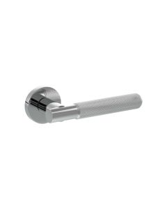 Set Polished Chrome Rosarno Knurled Lever Handle | SPR170PC