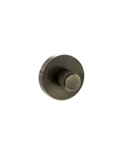 Senza Pari Antique Brass Knurled WC Turn & Release | SPRKWCAB