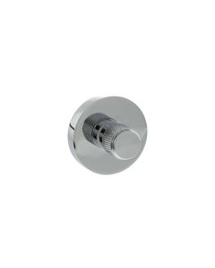Senza Pari Polished Chrome Knurled WC Turn & Release | SPRKWCPC