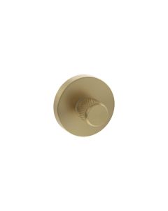 Senza Pari Satin Brass Knurled WC Turn & Release | SPRKWCSB