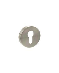 Senza Pari Satin Nickel Round Euro Escutcheon | SPROESCESN