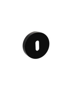 Senza Pari Matt Black Round Key Escutcheon | SPROESCKMB
