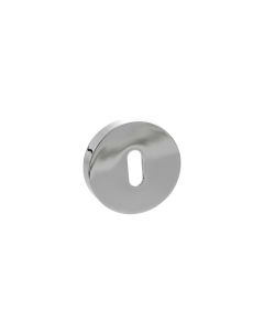 Senza Pari Polished Chrome Round Key Escutcheon | SPROESCKPC