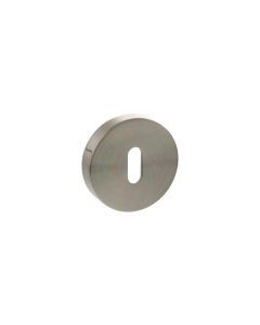 Senza Pari Satin Nickel Round Key Escutcheon | SPROESCKSN