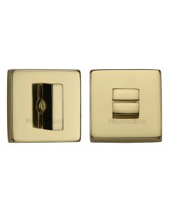 Polished Brass Square Bathroom Turn & Release - SQ4035