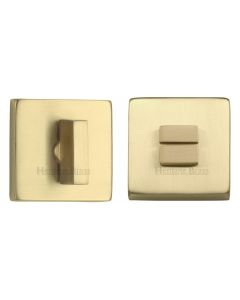 Satin Brass Square Bathroom Turn & Release - SQ4035