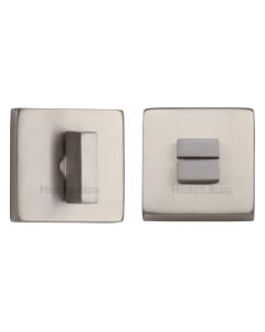 Satin Nickel Square Bathroom Turn & Release - SQ4035