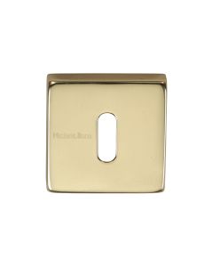 Polished Brass Standard Key Escutcheon Square - SQ5002