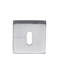 Satin Chrome Standard Key Escutcheon Square - SQ5002
