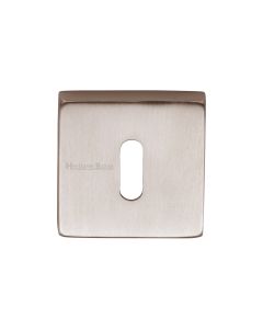Satin Nickel Standard Key Escutcheon Square - SQ5002
