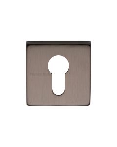 Matt Bronze Euro Profile Cylinder Escutcheon Square - SQ5004