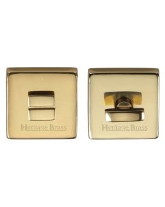 Polished Brass Square Bathroom Turn & Release - SQ5040