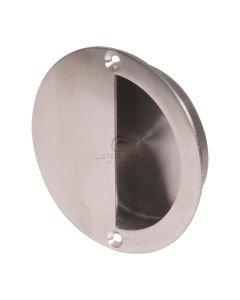 Satin Steel Heritage Brass SS-Flush Pull