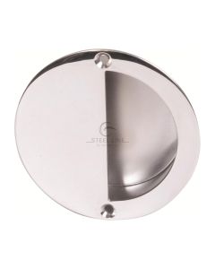 Polished Steel Heritage Brass SS-Flush Pull