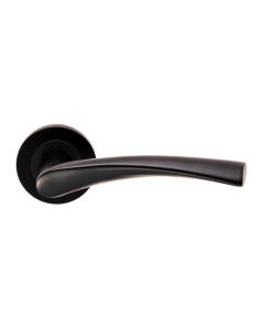 Set Matt Black SWL Breeze Lever on rose | SWL1121MB