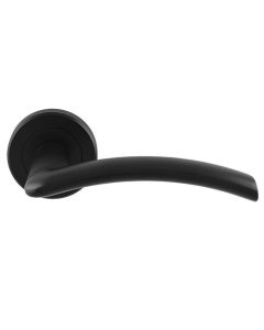 Carlisle Matt Black Serozzetta Trenta Lever on Rose | SZR030MB