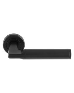 Carlisle Matt Black Cendio Lever on Rose | SZR140MB