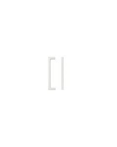 Brushed Nickel Square Block Cabinet Handle c/c 128mm | TDFPS-128-BN
