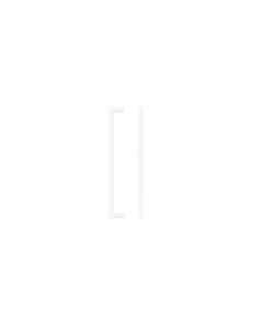 Matt White Square Block Cabinet Handle c/c 192mm | TDFPS-192-MW